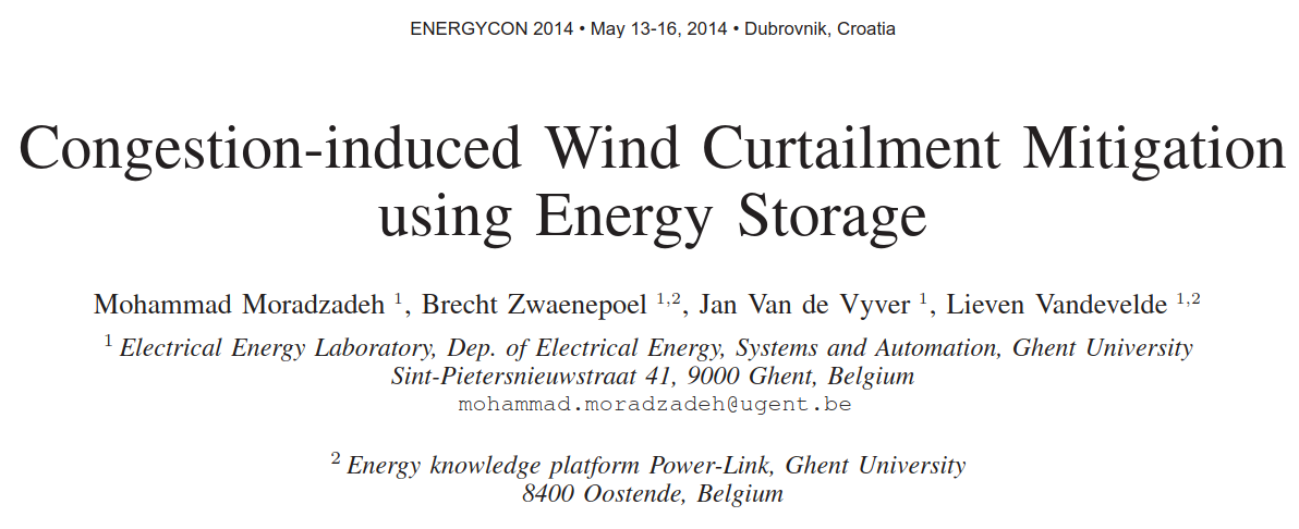 Congestion-induced Wind Curtailment Mitigation using Energy Storage
