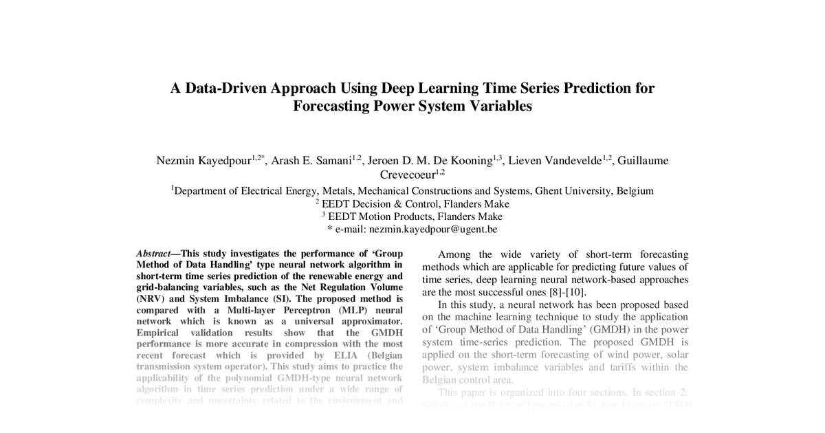 A Data-Driven Approach Using Deep Learning Time Series Prediction for ...