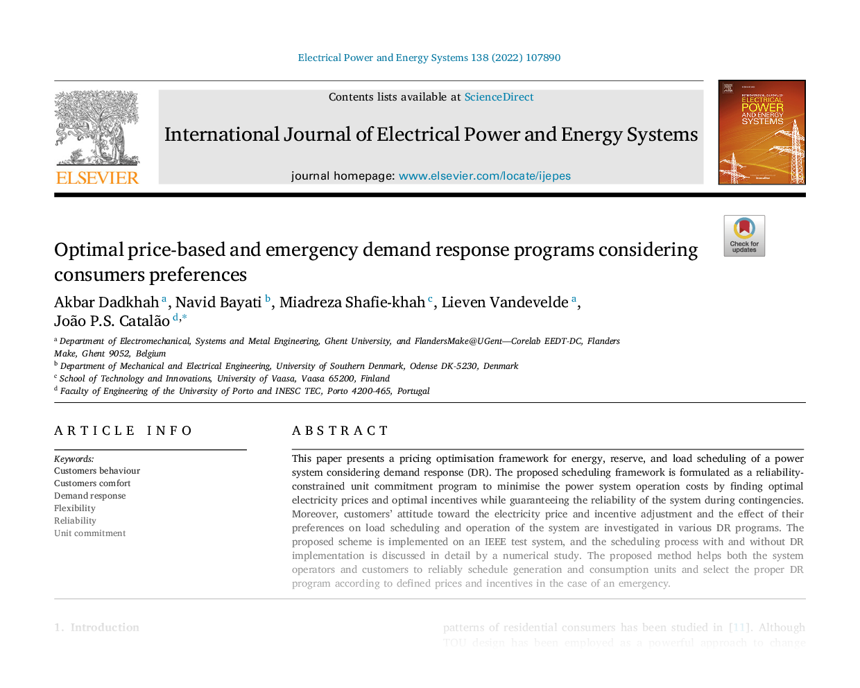 Optimal price-based and emergency demand response programs considering consumers preferences