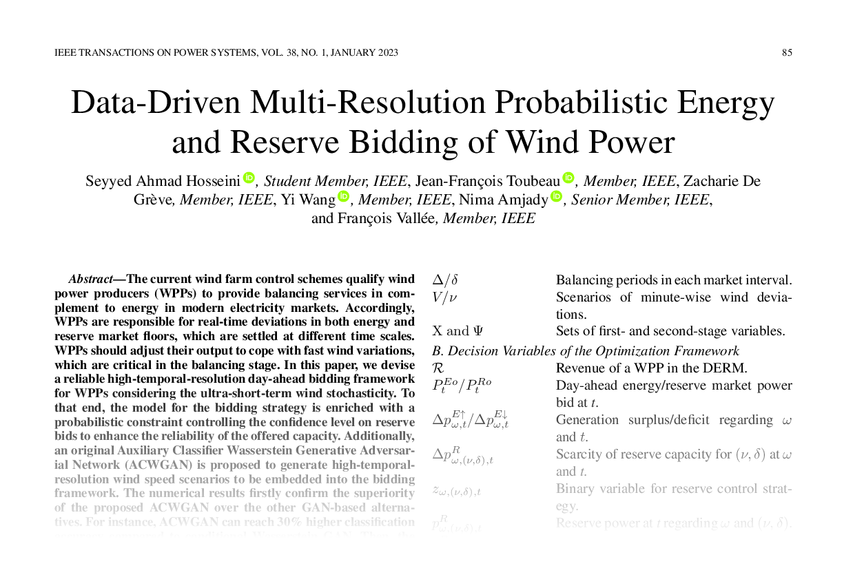 Data-Driven Multi-Resolution Probabilistic Energy and Reserve Bidding of Wind Power