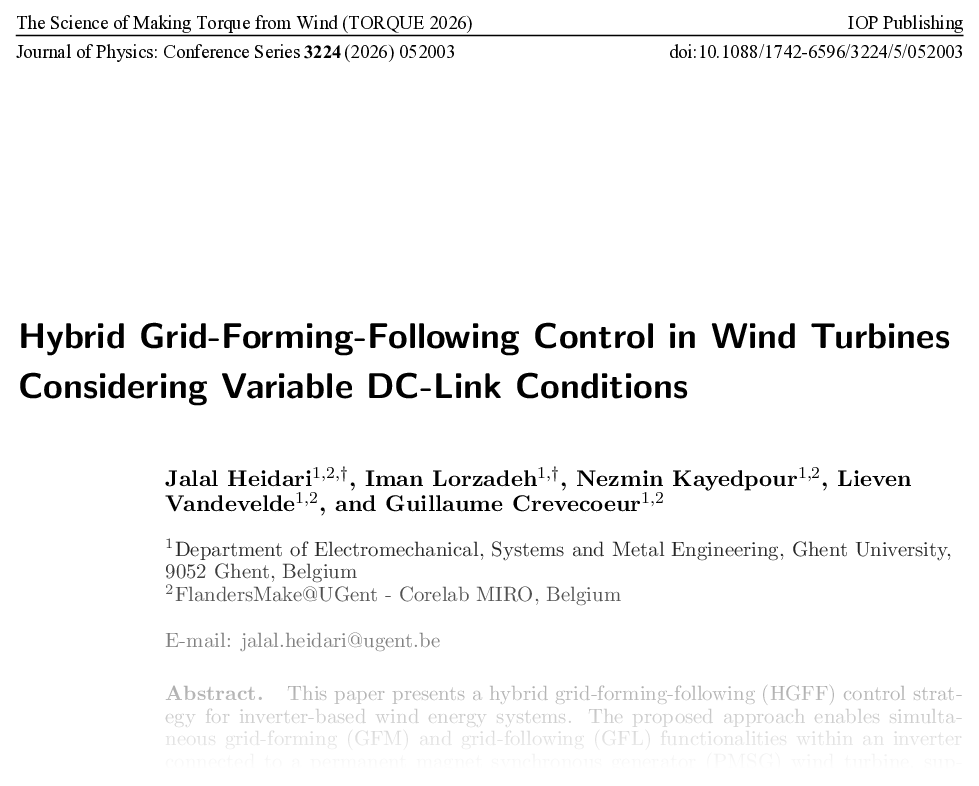 Hybrid Grid-Forming-Following Control in Wind Turbines Considering Variable DC-Link Conditions
