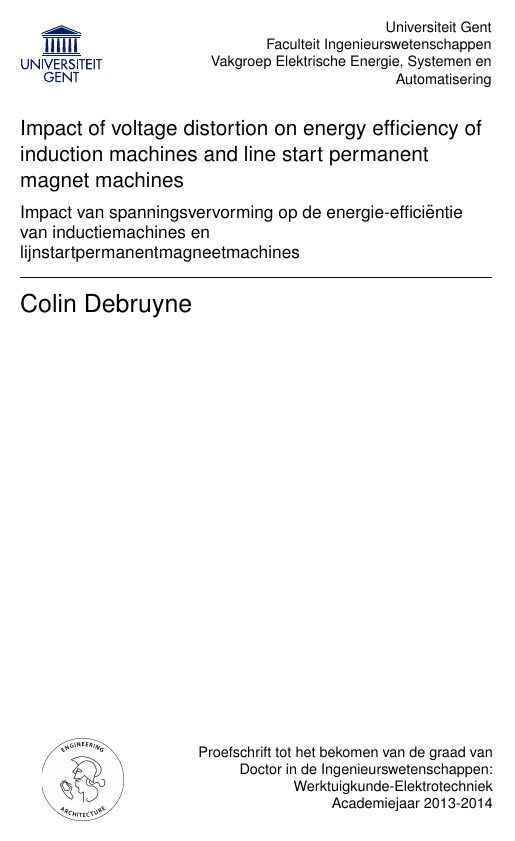 Impact of voltage distortion on energy efficiency of induction machines and line start permanent magnet machines