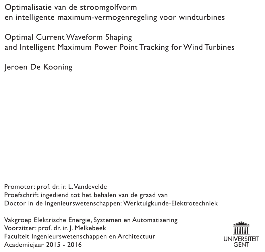 Optimal Current Waveform Shaping and Intelligent Maximum Power Point Tracking for Wind Turbines